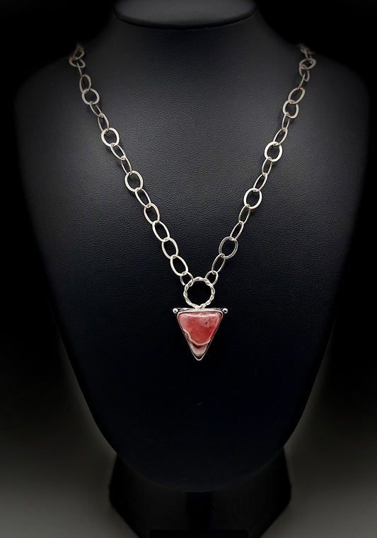 Sterling Rhodochrosite Neckpiece
