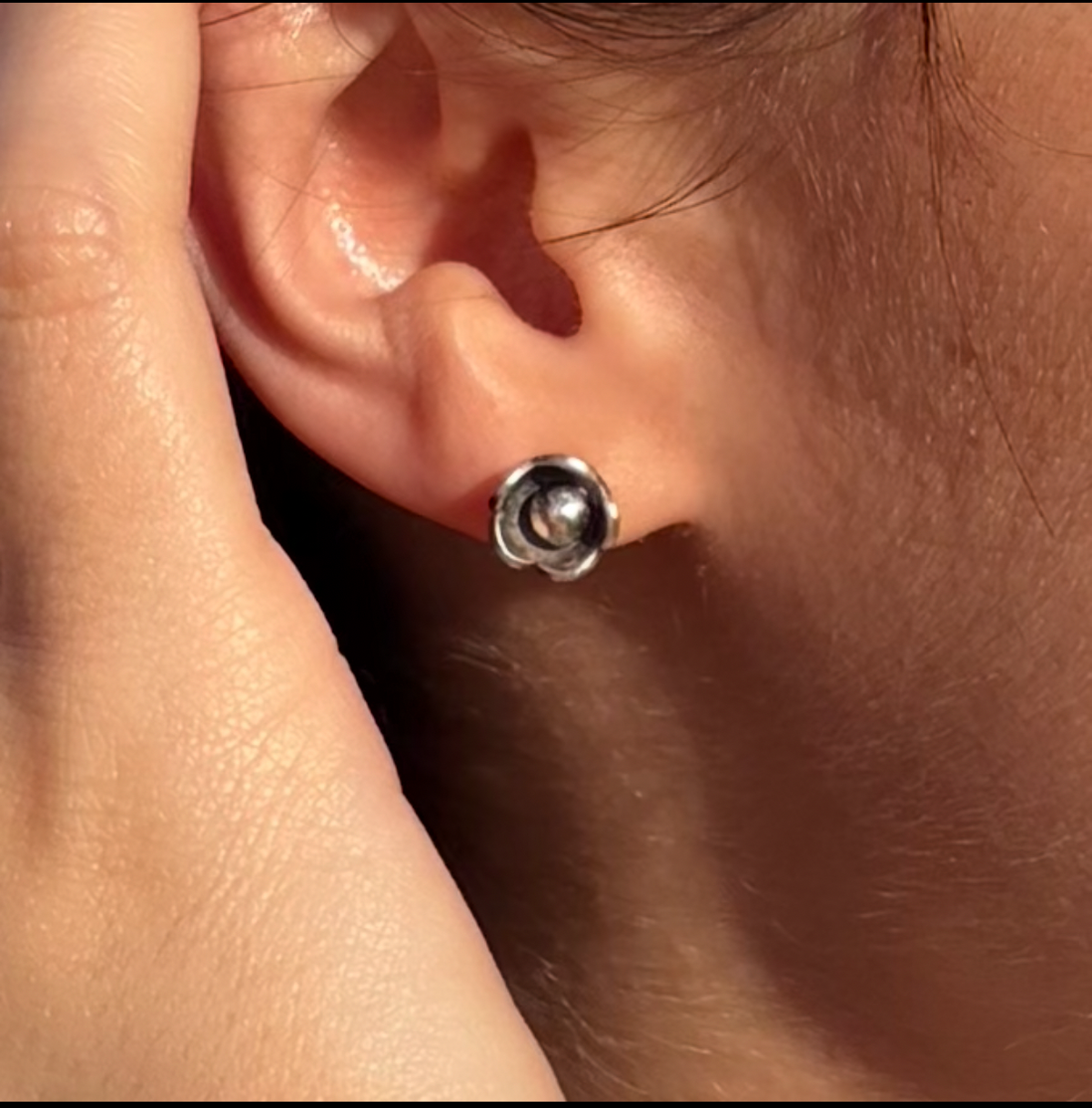 Sterling Flower Studs