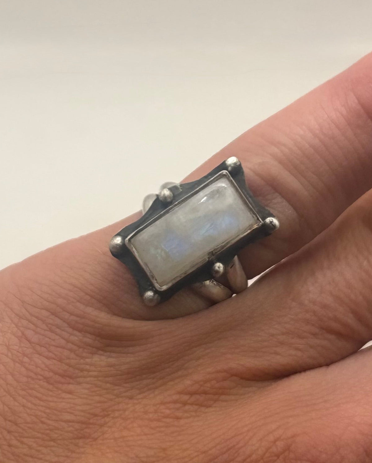 Sterling Moonstone Ring