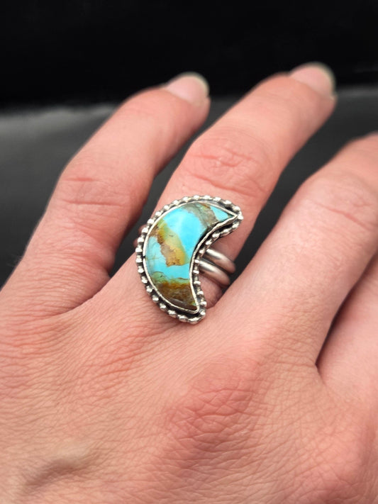 Turquoise Moon Ring
