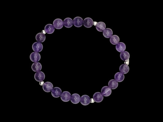 Amethyst Sterling Bracelet