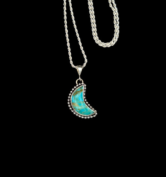 Turquoise Moon Necklace