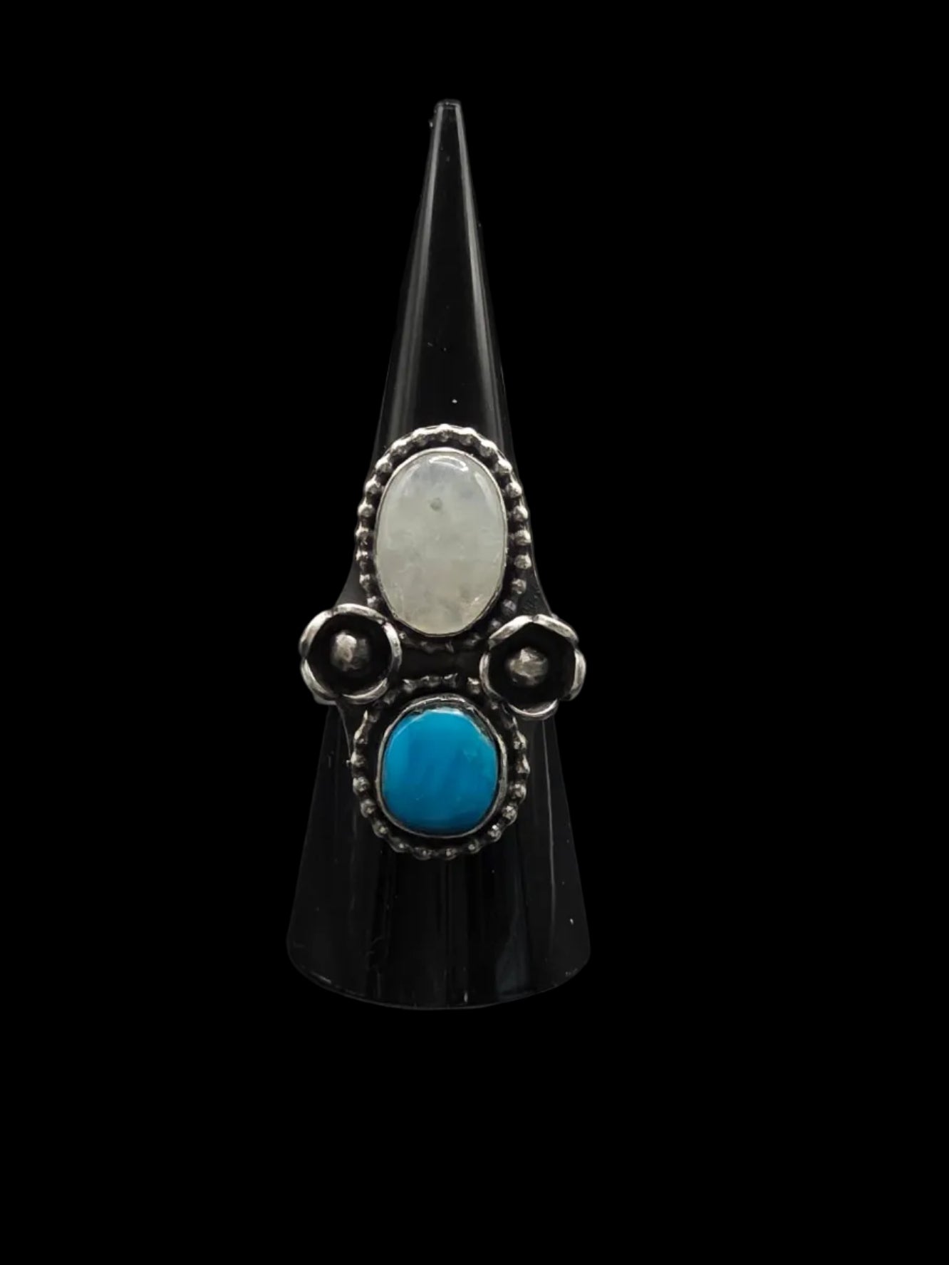 Turquoise Moonstone Ring